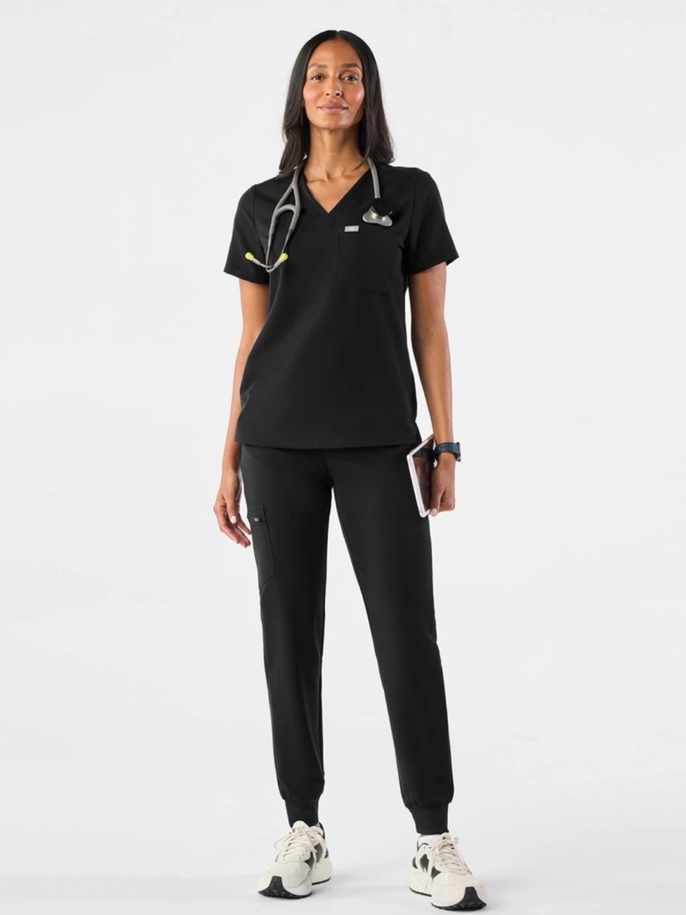 Figs Black set - XXL top and XXL- tall pants